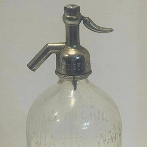 Antique Shasta Water Co. Glass Seltzer Bottle With Tube Intact